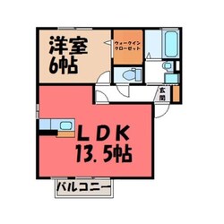 宇都宮駅 バス19分  西中丸下車：停歩16分 1階の物件間取画像